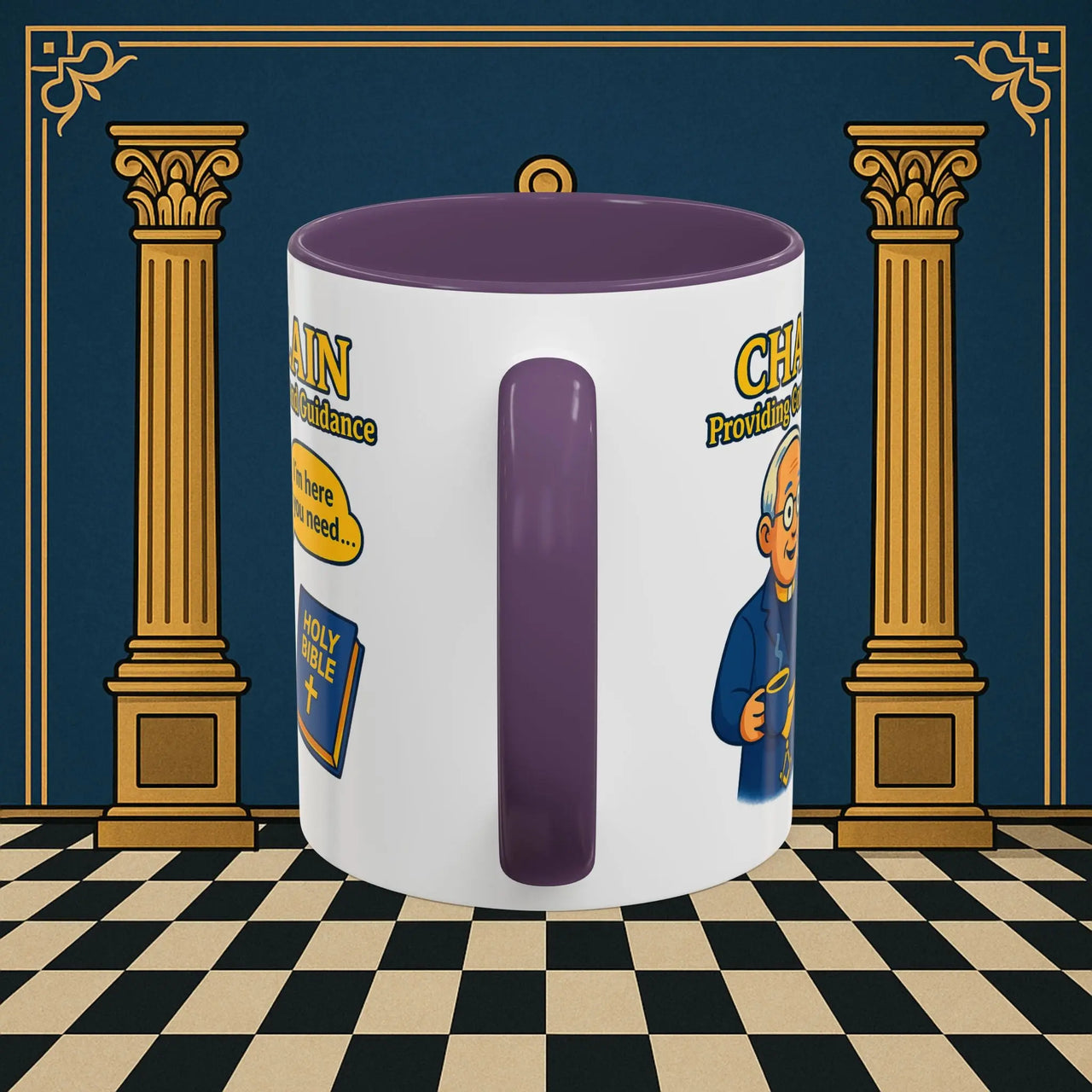Masonic Mugs Ready to Go - Comfort in Faith - Chaplain Printify
