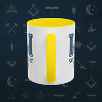 Masonic Mugs Ready to Go – So Mote It Tea (Accent Coloured 11oz Mug) Printify