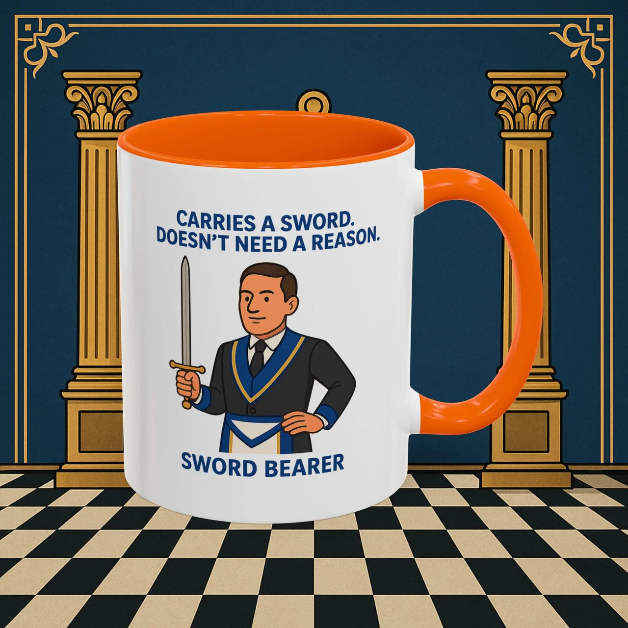 Masonic Mugs - Sword of Mystery - Provincial Sword Bearer Printify