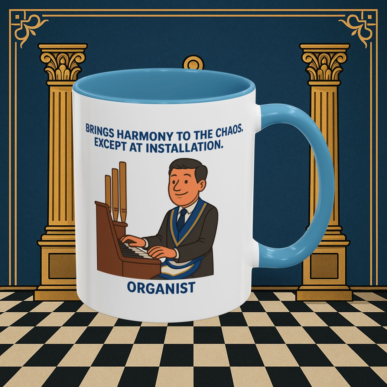 Masonic Mugs - Harmony Amid Chaos - Provincial Organist Printify