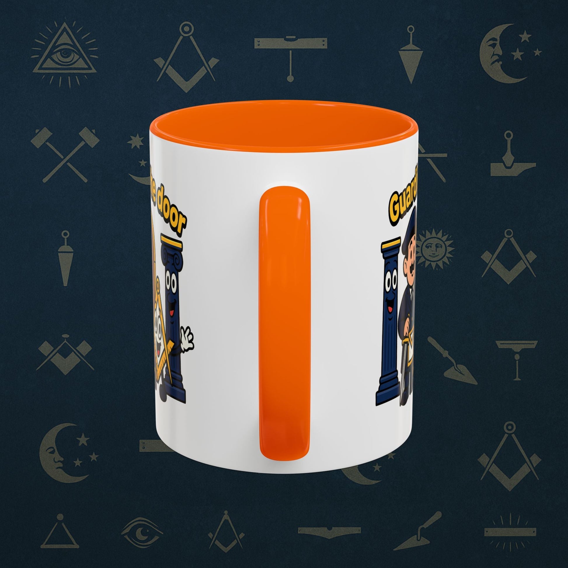 Masonic Mugs - Guarding the Door - Tyler Printify