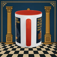 Masonic Mugs Ready to Go – Learn Your Ritual (Accent Coloured 11oz Mug) Printify