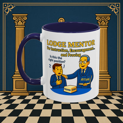 Masonic Mugs - Lodge Mentor Guidance: Masonic Ritual Instruction, Lodge Mentor Printify