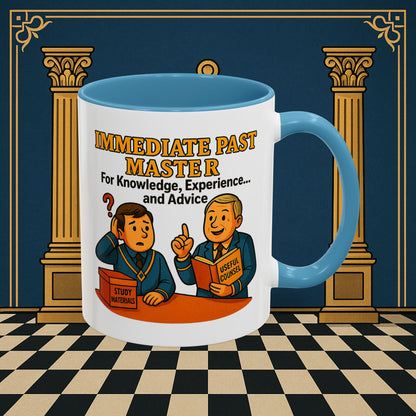 Masonic Mugs - Accent Coloured 11oz Mug - Wisdom Transfer Printify