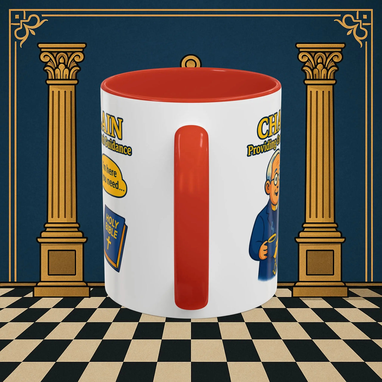 Masonic Mugs Ready to Go - Comfort in Faith - Chaplain Printify