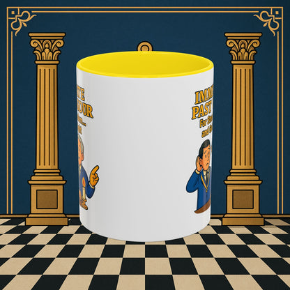 Masonic Mugs - Accent Coloured 11oz Mug - Masonic Wisdom Unveiled - Immediate Past Master Printify