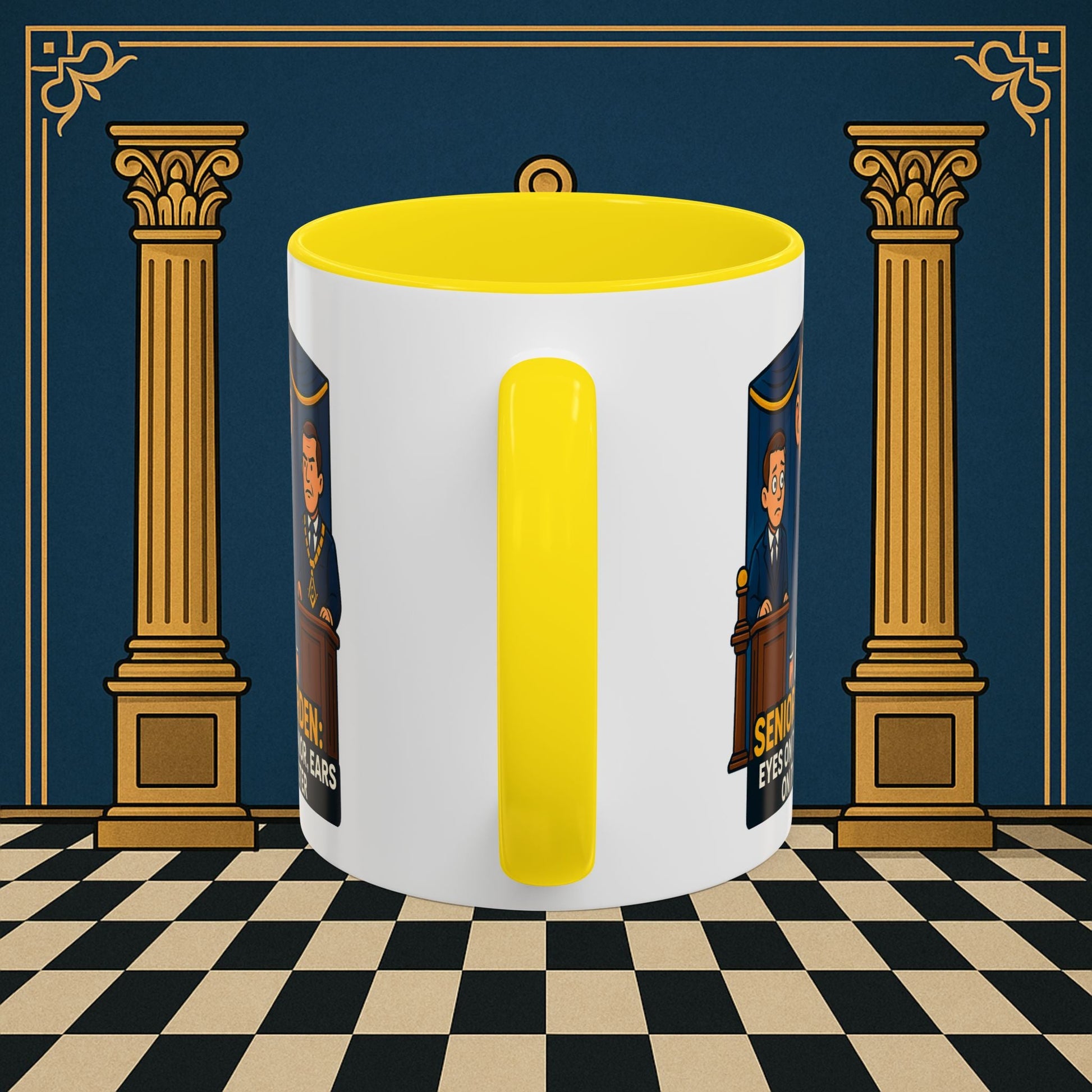 Masonic Mugs - Masonic Watchfulness - Senior Warden Printify