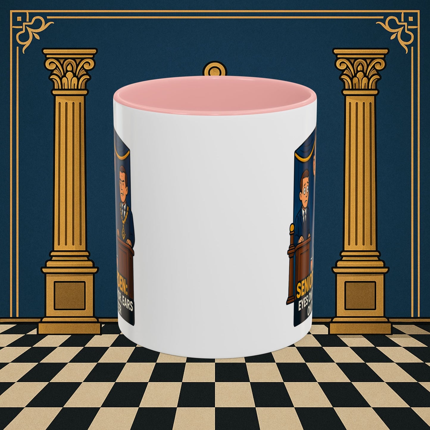 Masonic Mugs - Masonic Watchfulness - Senior Warden Printify