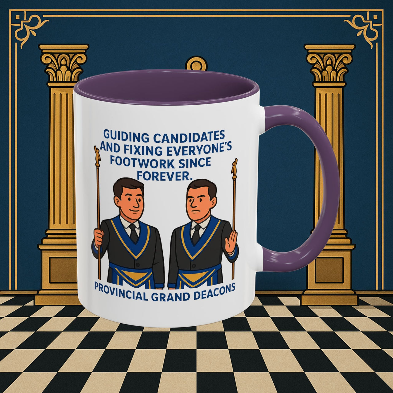 Masonic Mugs - Guiding Light of Masonic Tradition - Provincial Grand Deacons Printify