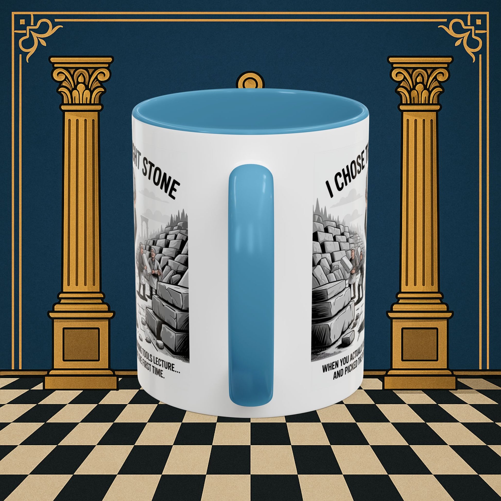 Masonic Mugs - Stone Selection Success - Mark Masonry
