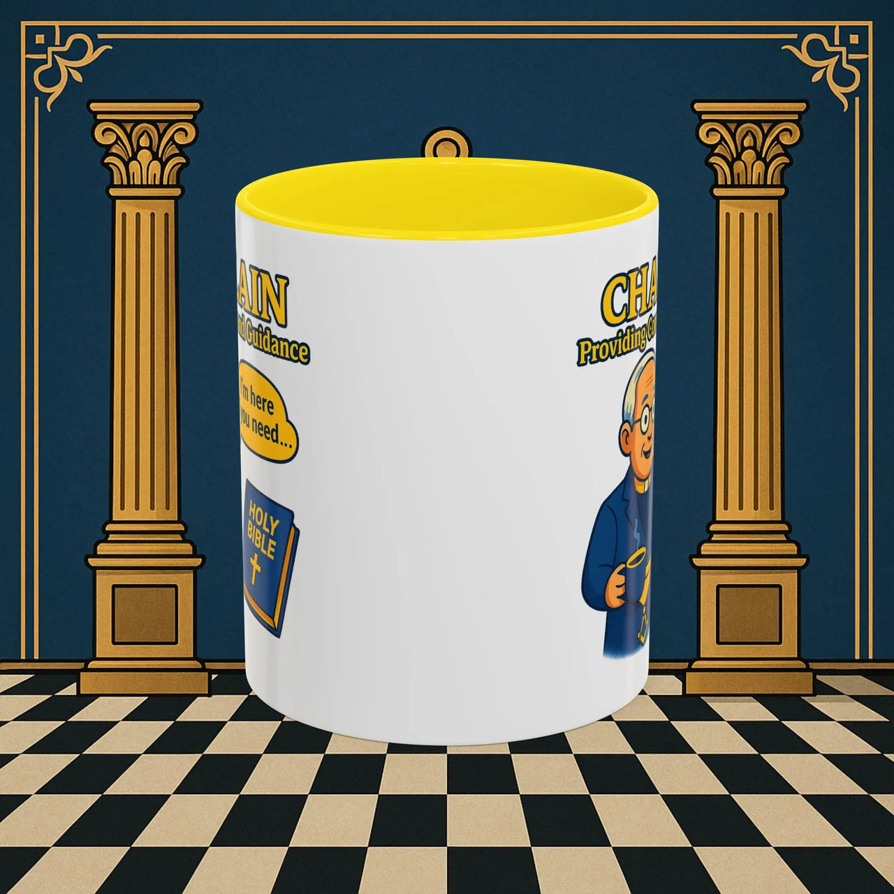 Masonic Mugs Ready to Go - Comfort in Faith - Chaplain Printify