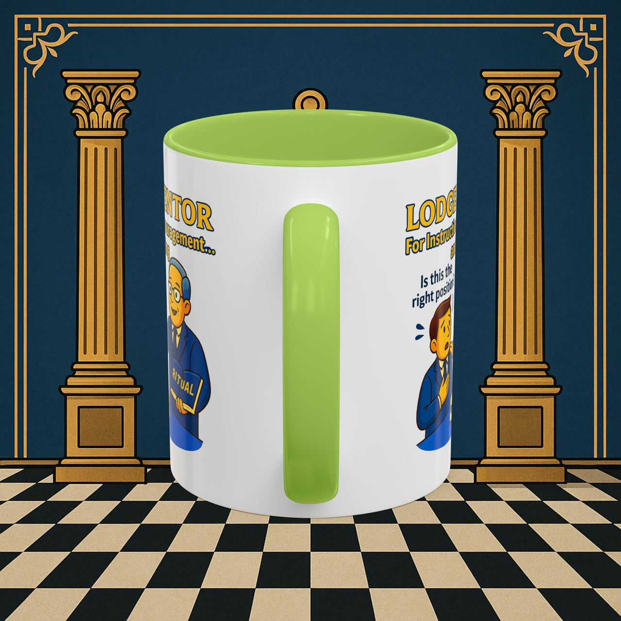 Masonic Mugs - Lodge Mentor Guidance: Masonic Ritual Instruction, Lodge Mentor Printify