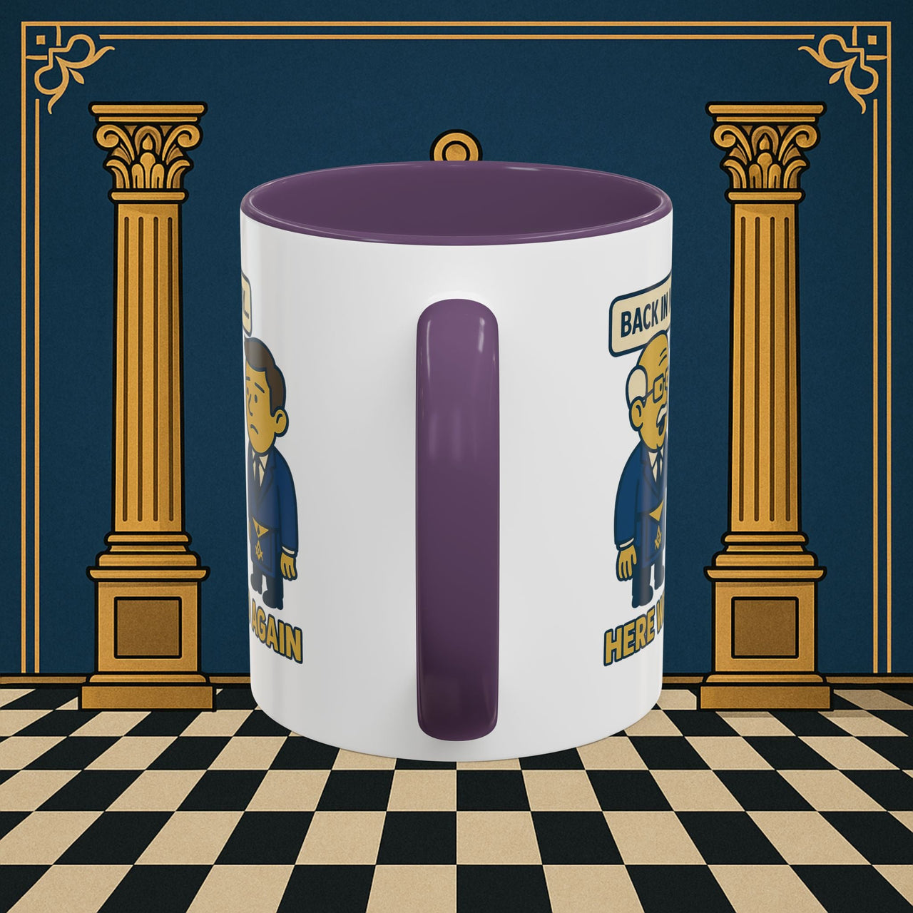 Masonic Mugs Ready to Go – Back in My Day… (Accent Coloured 11oz Mug) Printify