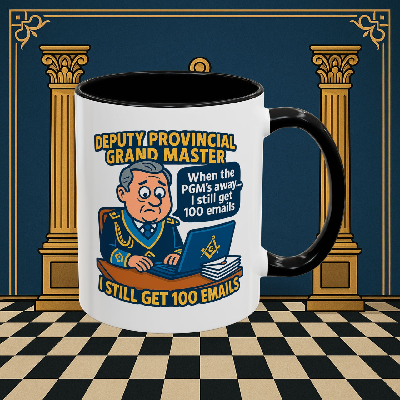 Masonic Mugs - Email Overload - Deputy Provincial Grand Master Printify