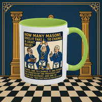 Masonic Mugs Ready to Go – How Many Masons? (Accent Coloured 11oz Mug) Printify