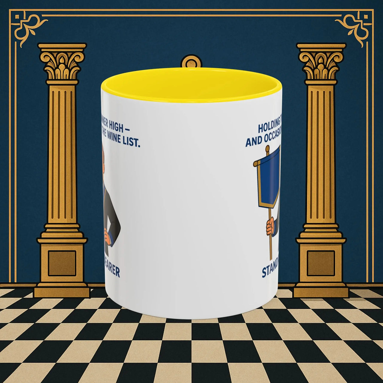 Masonic Mugs - Banner and Barrel - Provincial Standard Bearer Printify