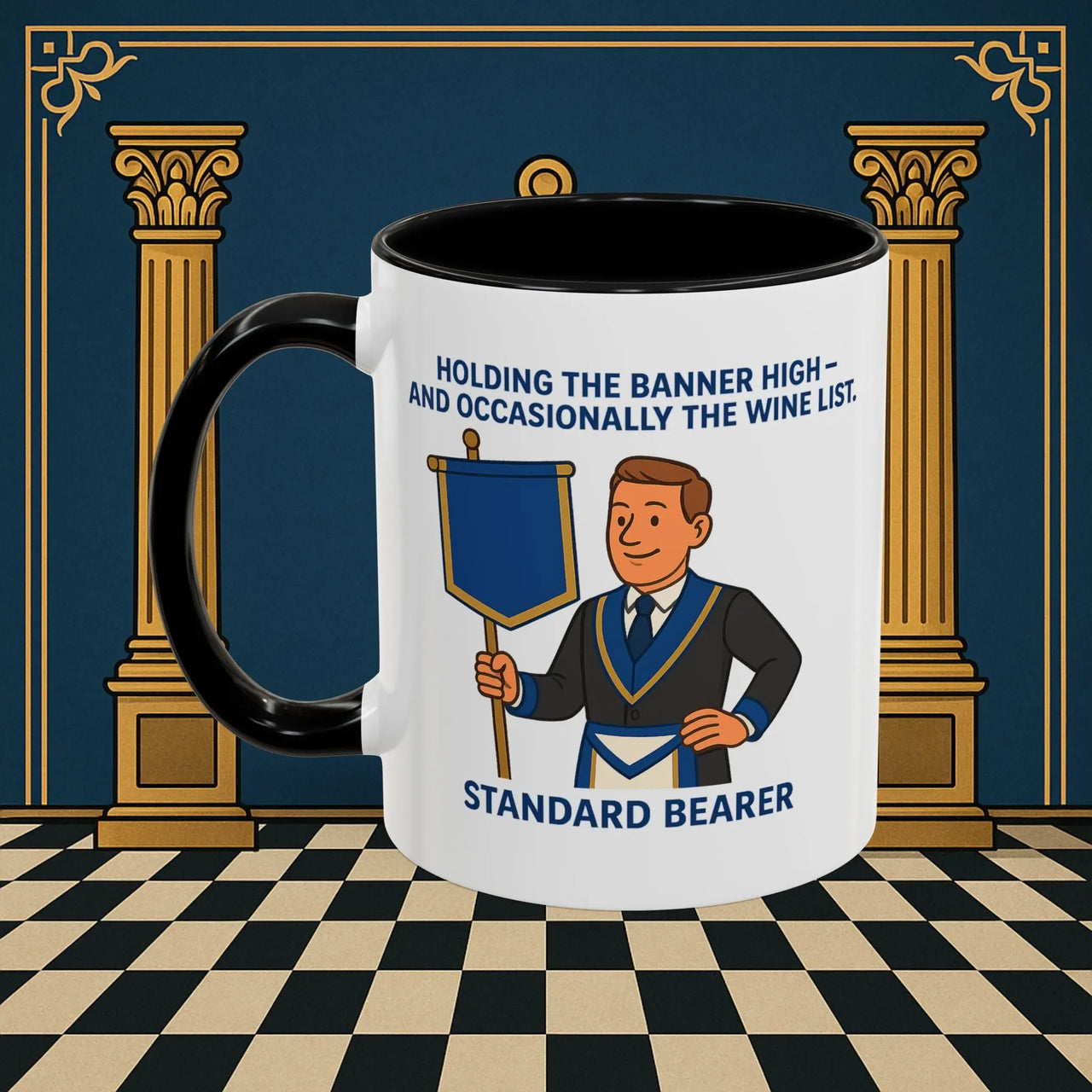Masonic Mugs - Banner and Barrel - Provincial Standard Bearer Printify