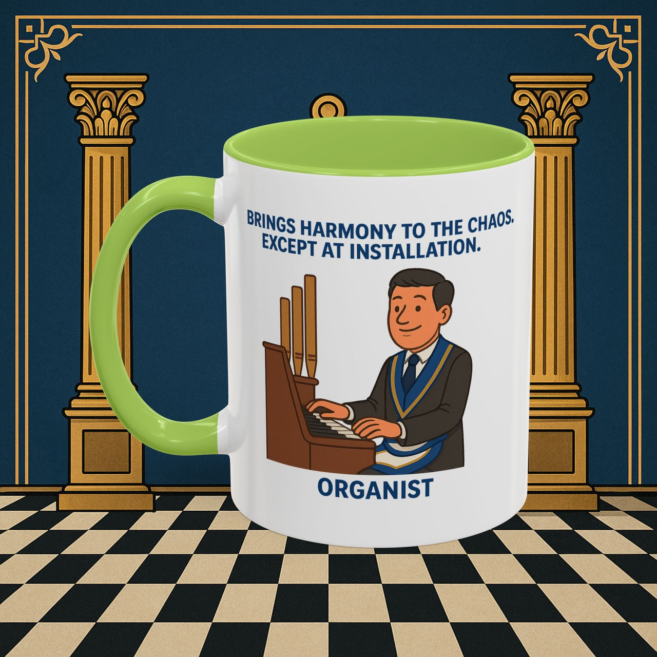 Masonic Mugs - Harmony Amid Chaos - Provincial Organist Printify