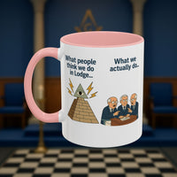 Masonic Mugs Ready to Go – Just for the Ceremony (Accent Coloured 11oz Mug) Printify