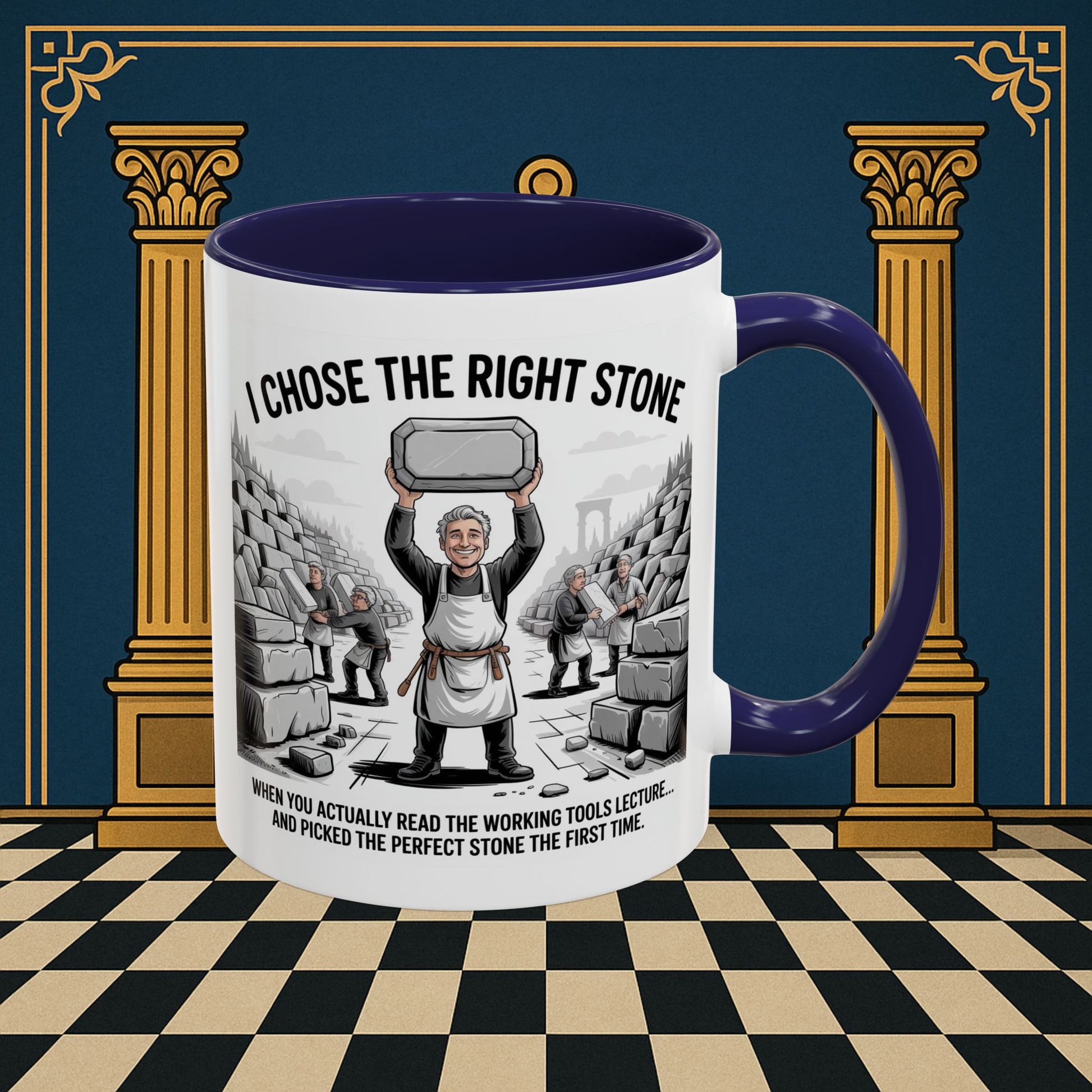 Masonic Mugs - Stone Selection Success - Mark Masonry