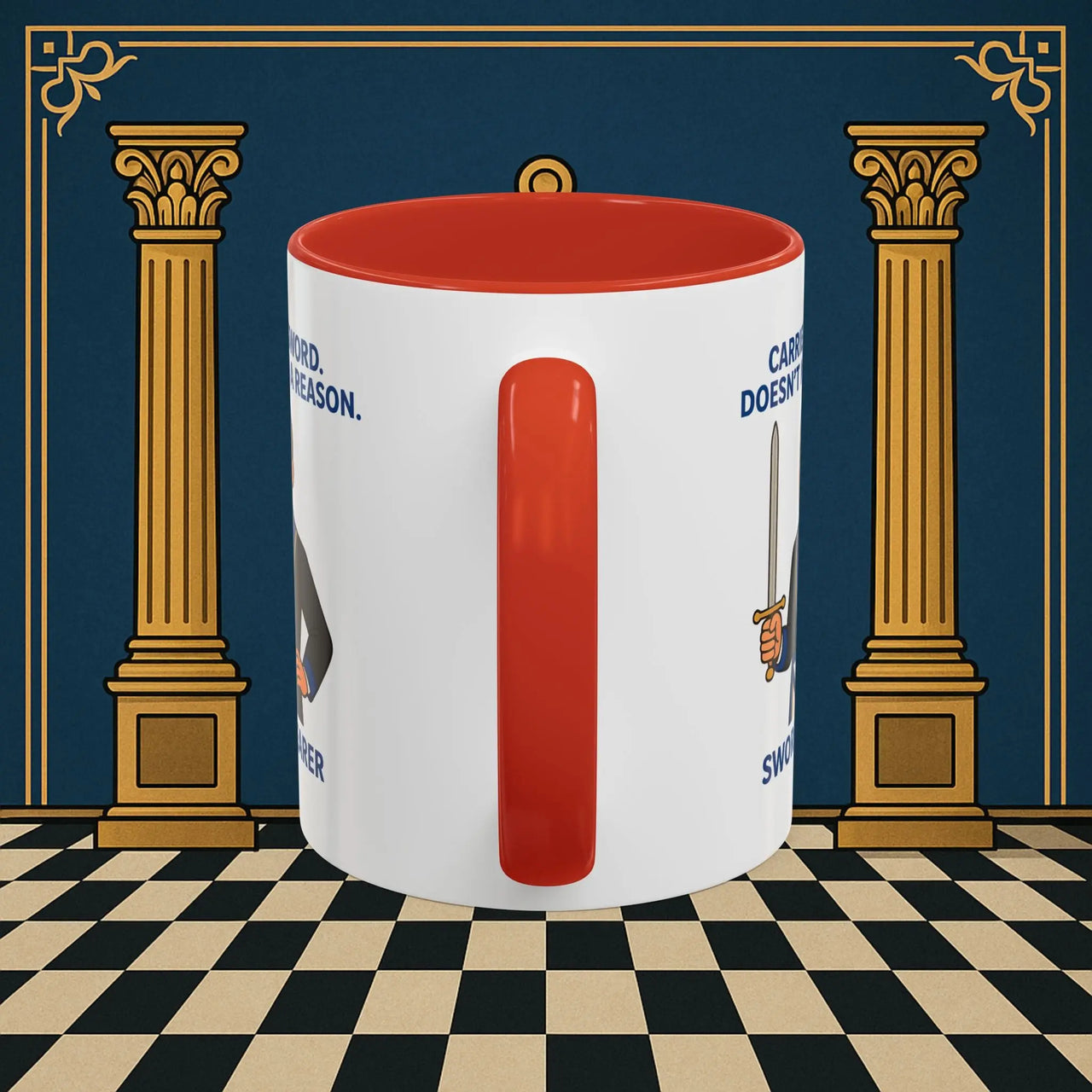 Masonic Mugs - Sword of Mystery - Provincial Sword Bearer Printify