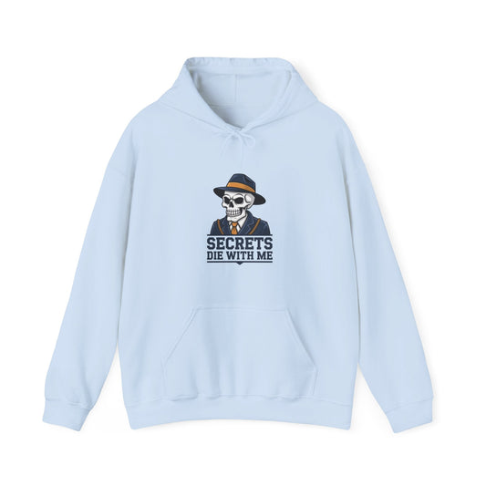 Masonic Mugs Stylish Unisex Hoodie for Everyday Comfort, Secrets Die with me,  Freemason Ready-to-Go Gift Printify