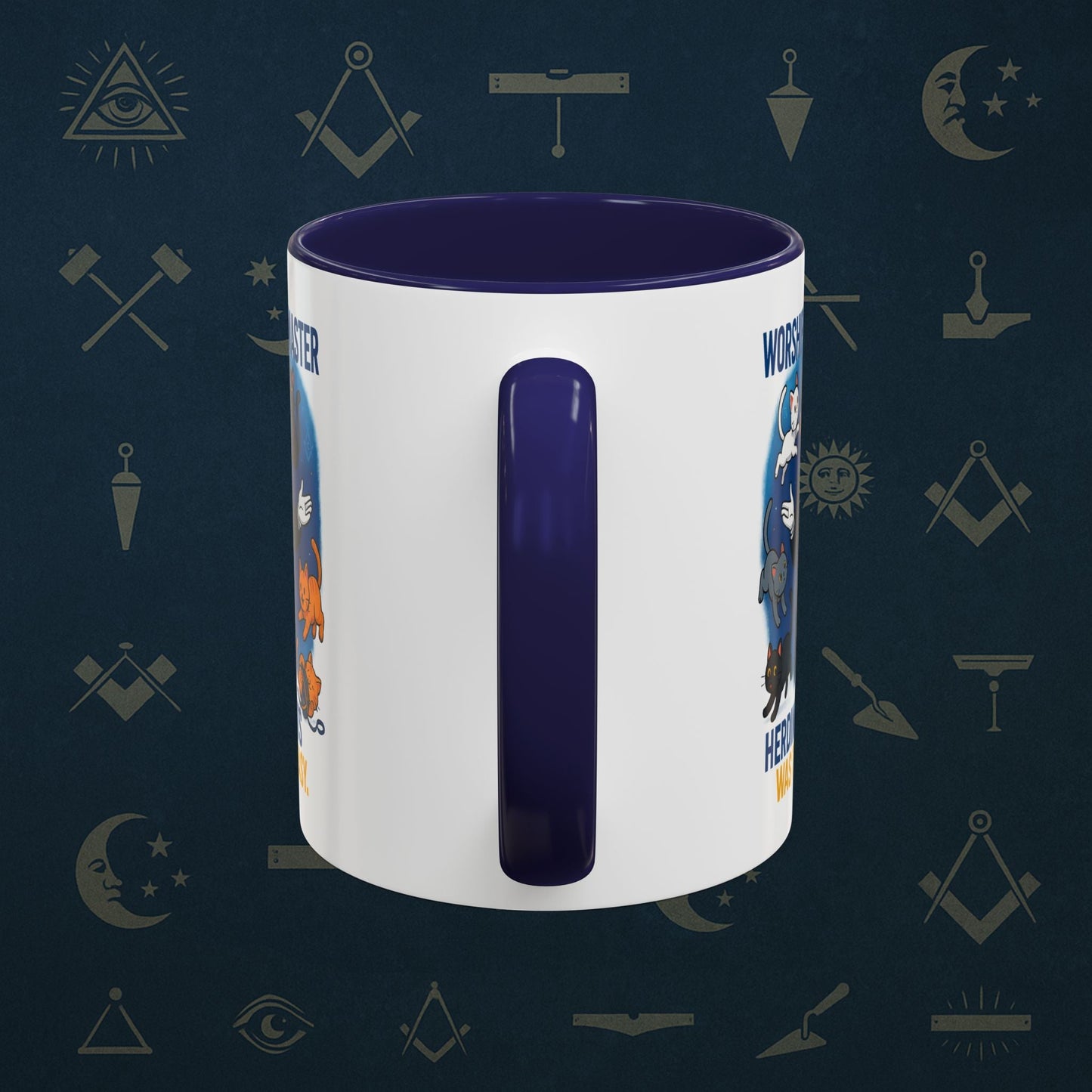 Masonic Mugs - Masonic Cats Assemble - Worshipful Master Printify