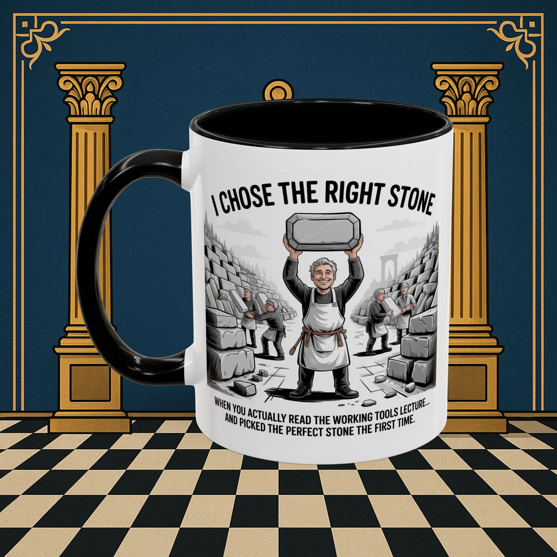 Masonic Mugs - Stone Selection Success - Mark Masonry