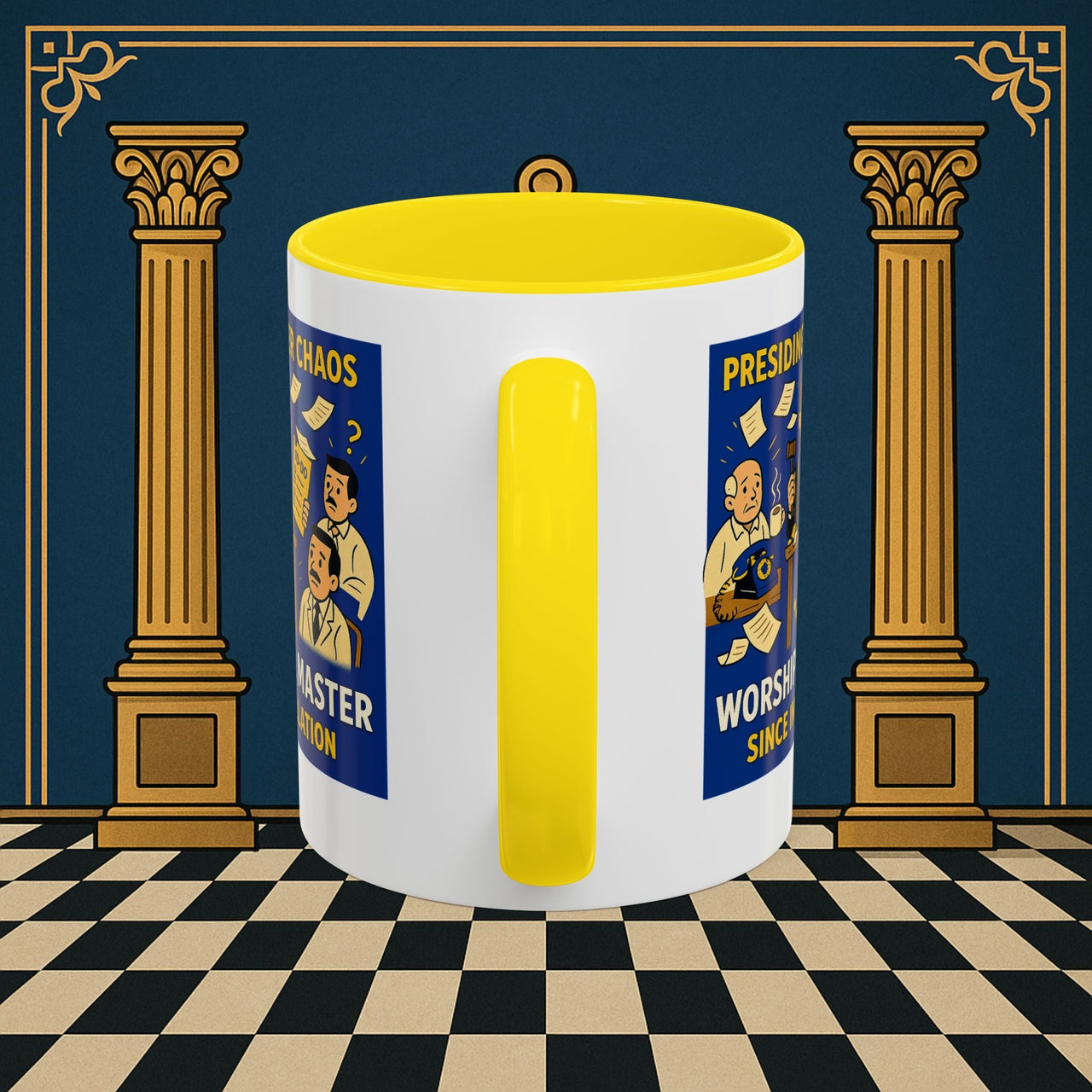 Masonic Mugs - Leadership Labyrinth - Worshipful Master Printify