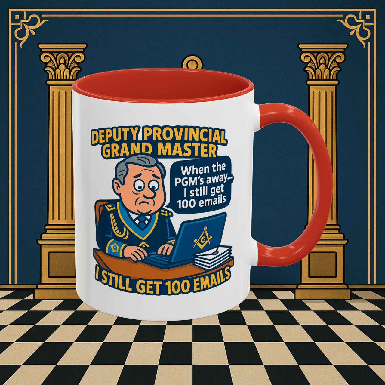 Masonic Mugs - Email Overload - Deputy Provincial Grand Master Printify