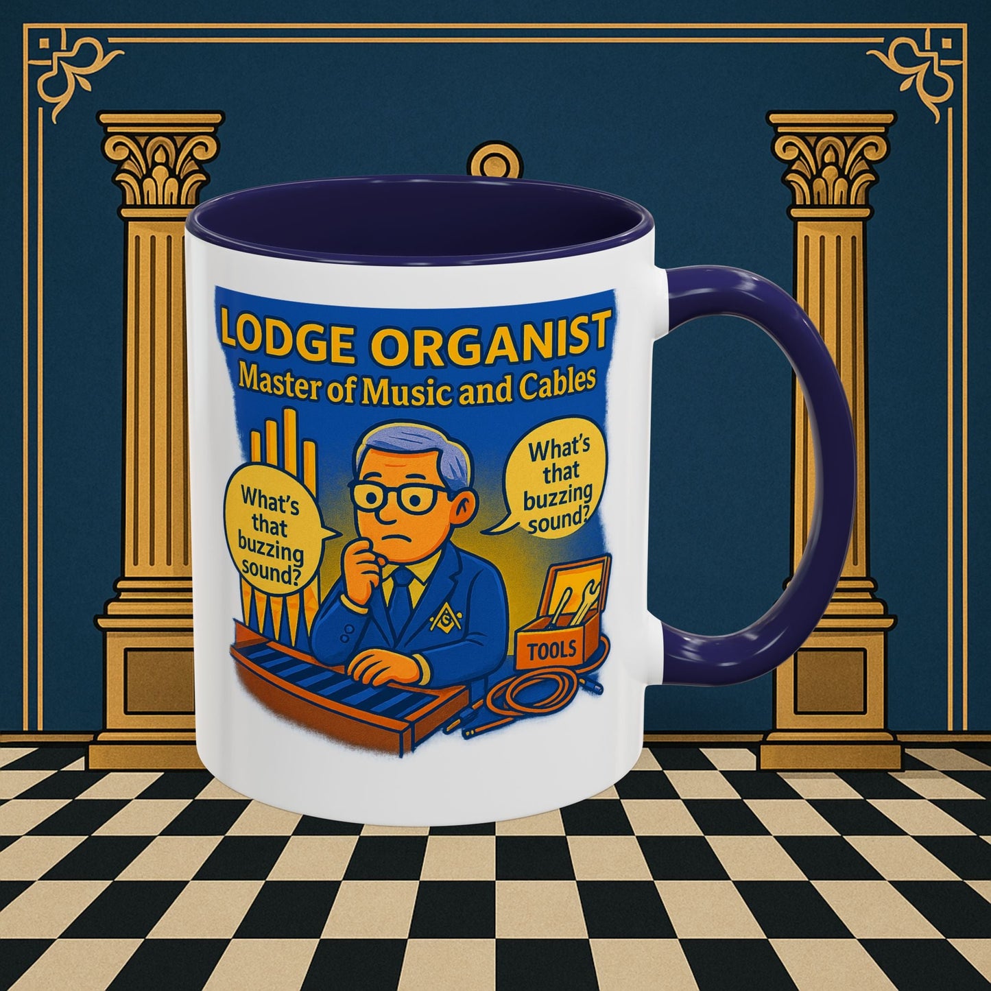 Masonic Mugs - Buzz Kill - Organist Printify