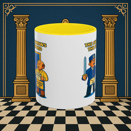 Masonic Mugs - Accent Coloured 11oz Mug - Masonic Mayhem - Inner Guard Printify