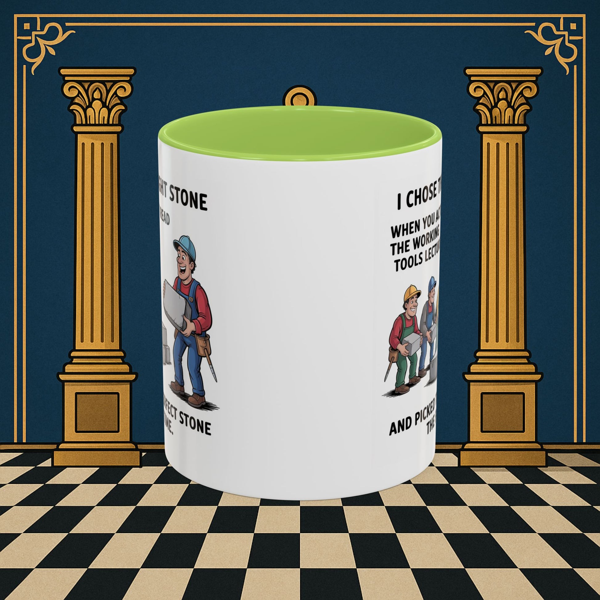 Masonic Mugs - Stone Selection Strategy - Mark Masonry
