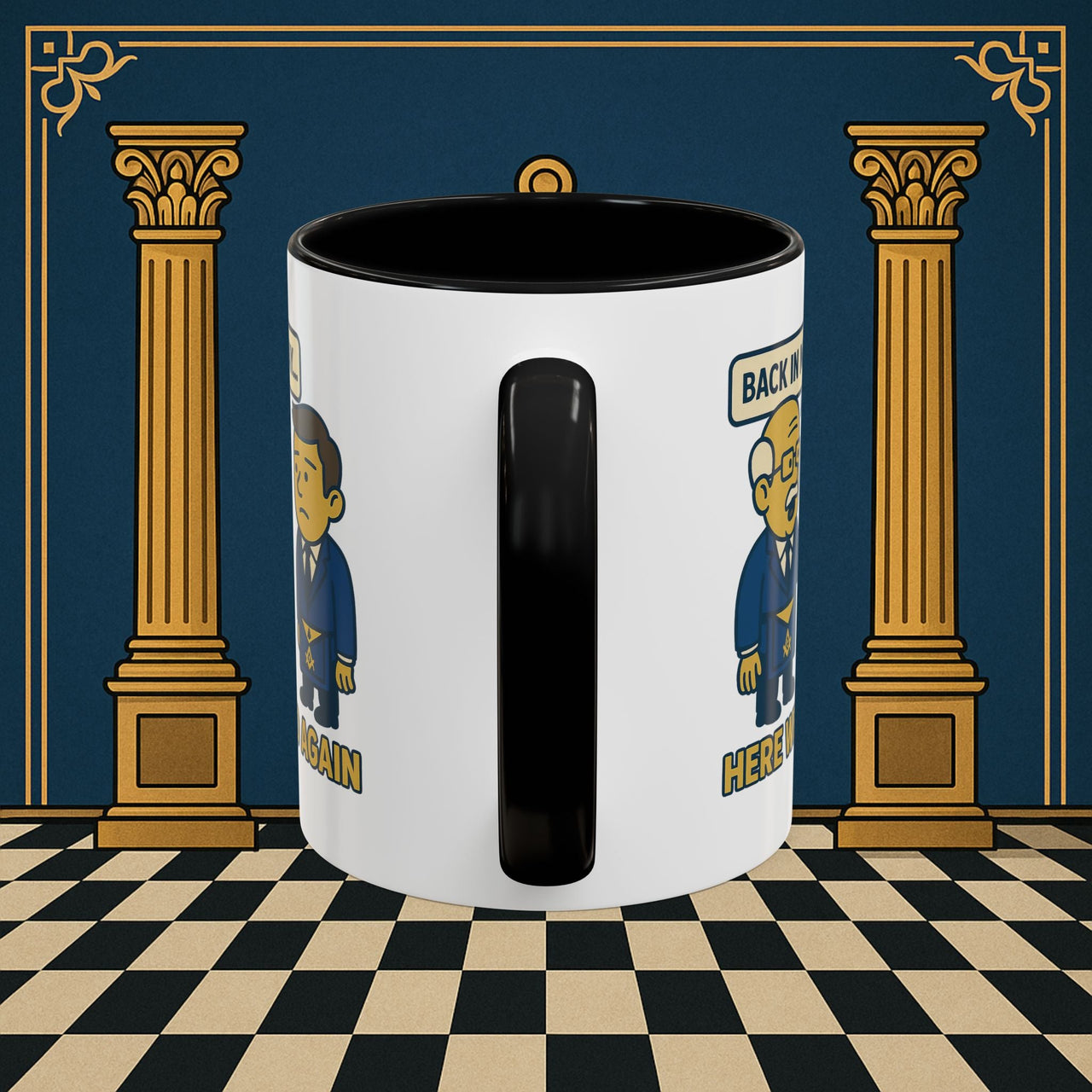 Masonic Mugs Ready to Go – Back in My Day… (Accent Coloured 11oz Mug) Printify