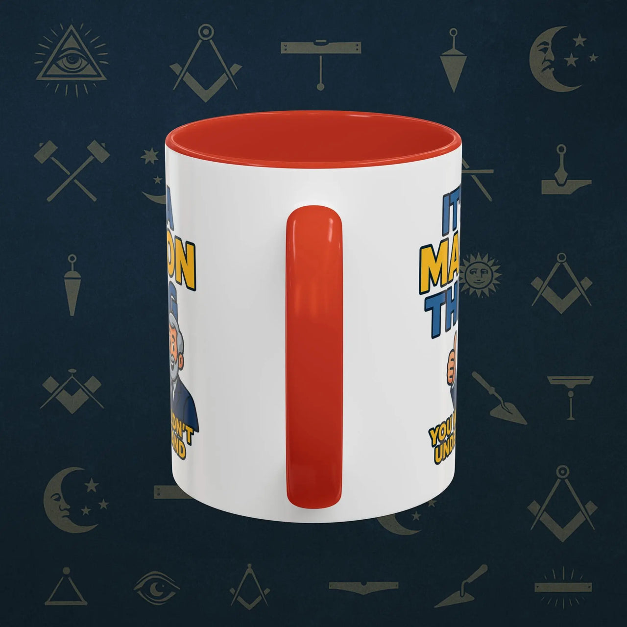 Masonic Mugs Ready to Go – It’s a Mason Thing (Accent Coloured 11oz Mug) Printify