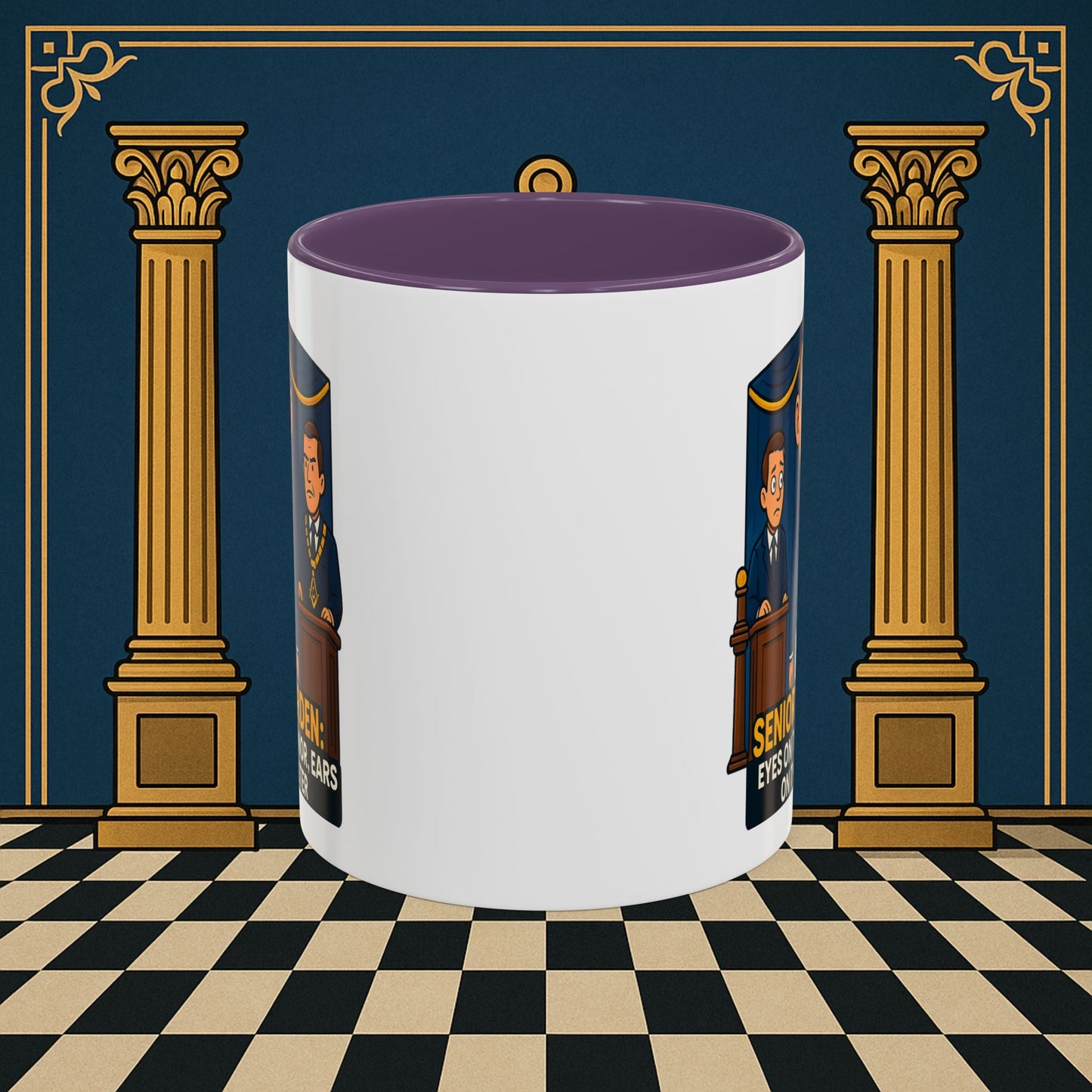 Masonic Mugs - Masonic Watchfulness - Senior Warden Printify