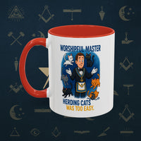 Masonic Mugs - Masonic Cats Assemble - Worshipful Master Printify