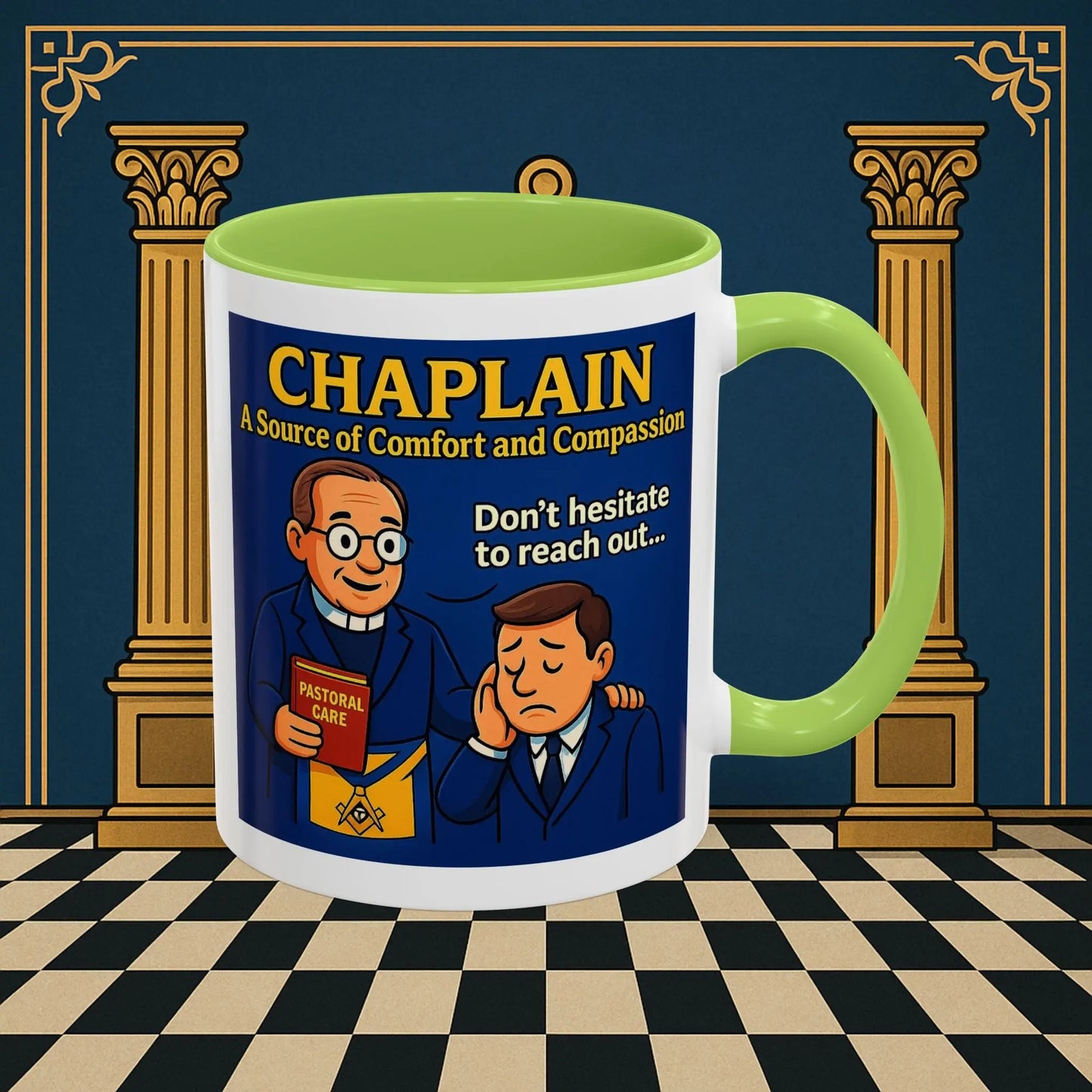 Masonic Mugs - Healing Hearts - Chaplain Printify