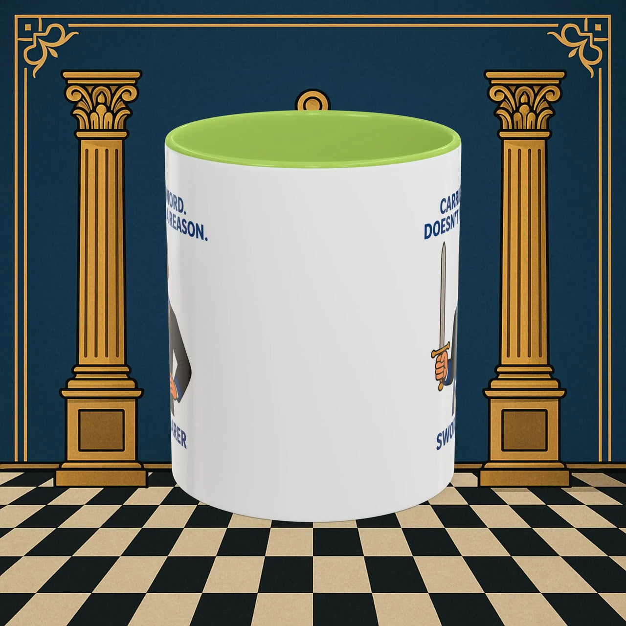 Masonic Mugs - Sword of Mystery - Provincial Sword Bearer Printify