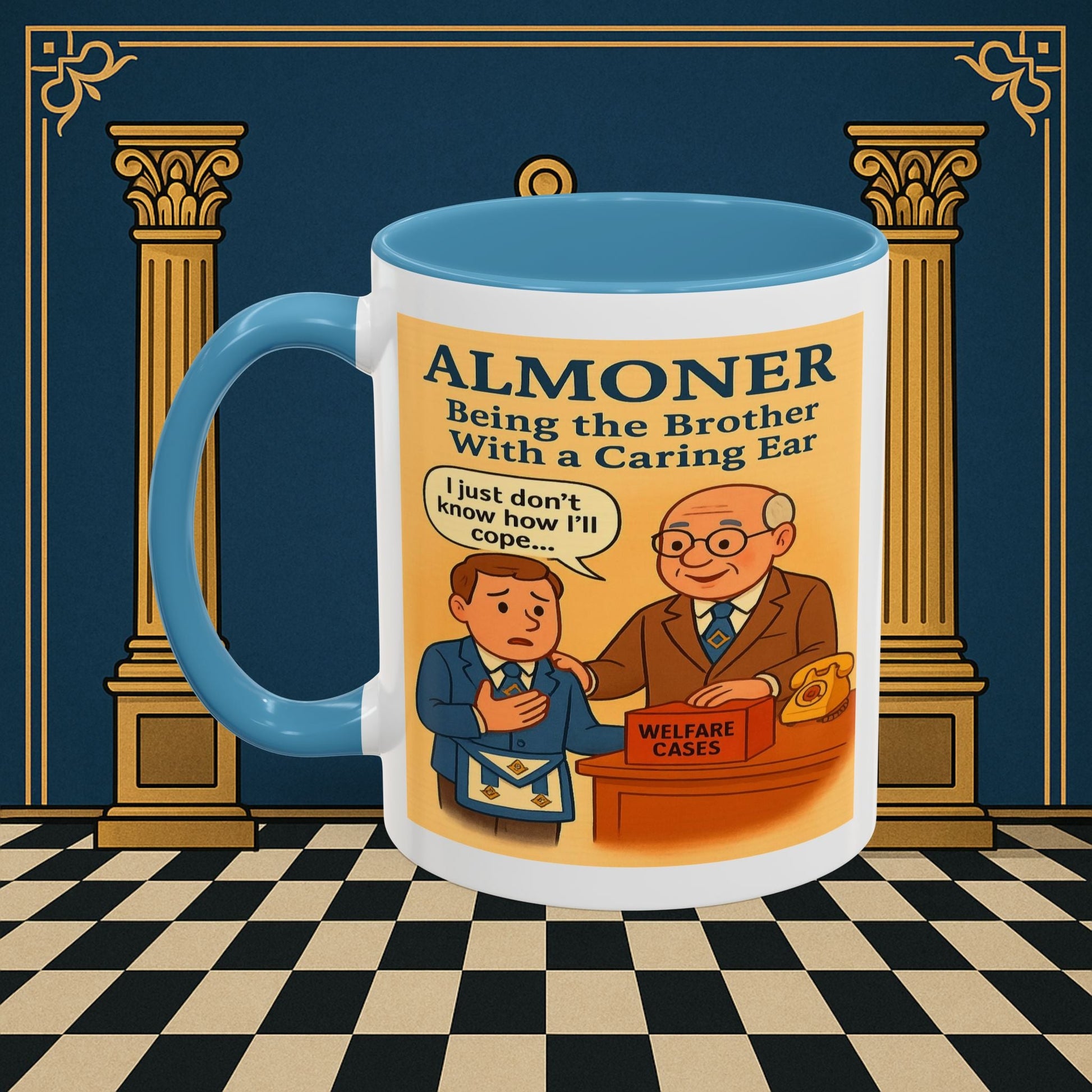 Masonic Mugs - Brotherly Welfare - Almoner Printify