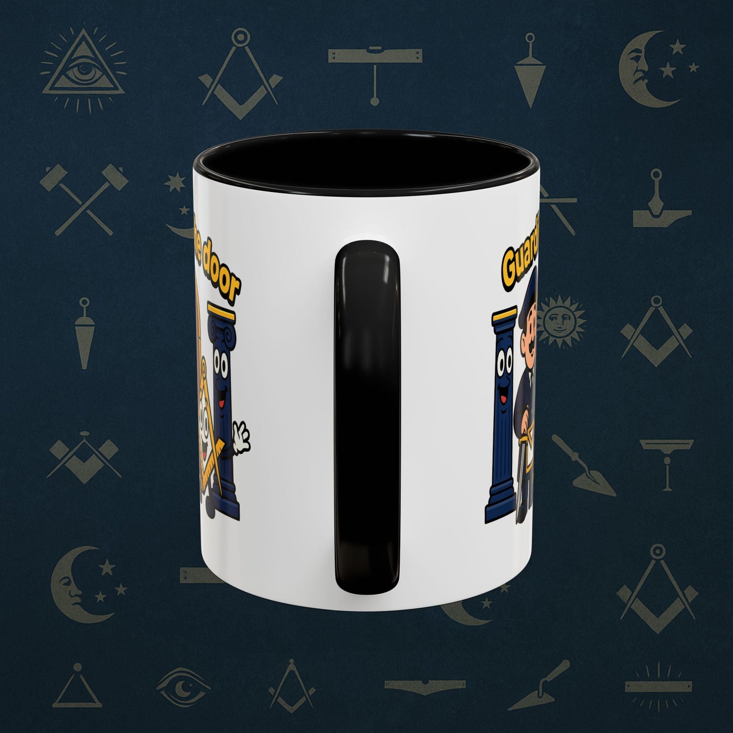 Masonic Mugs - Guarding the Door - Tyler Printify