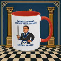 Masonic Mugs - Sword of Mystery - Provincial Sword Bearer Printify
