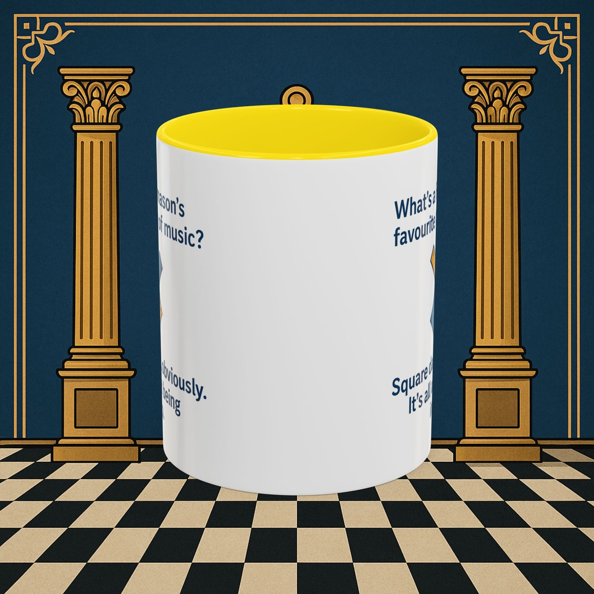 Masonic Mugs Ready to Go – Favourite Type of Music (Accent Coloured 11oz Mug) Printify