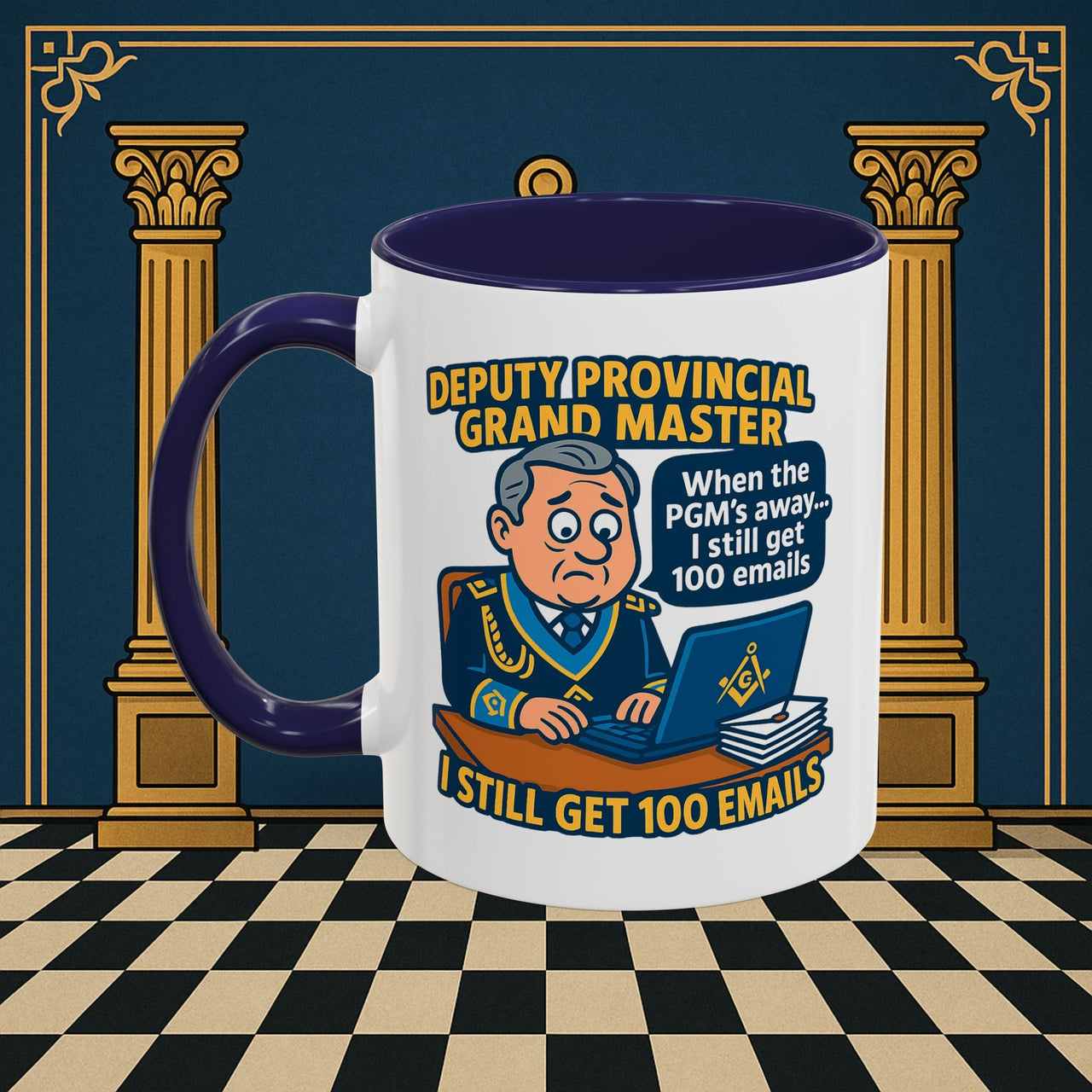 Masonic Mugs - Email Overload - Deputy Provincial Grand Master Printify