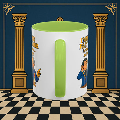 Masonic Mugs - Accent Coloured 11oz Mug - Masonic Wisdom Unveiled - Immediate Past Master Printify