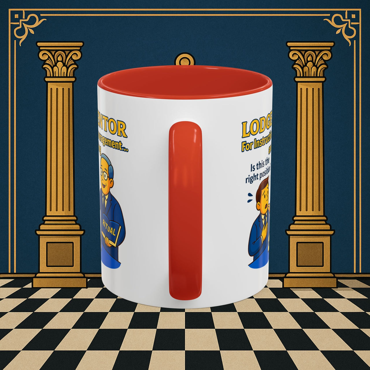 Masonic Mugs - Lodge Mentor Guidance: Masonic Ritual Instruction, Lodge Mentor Printify