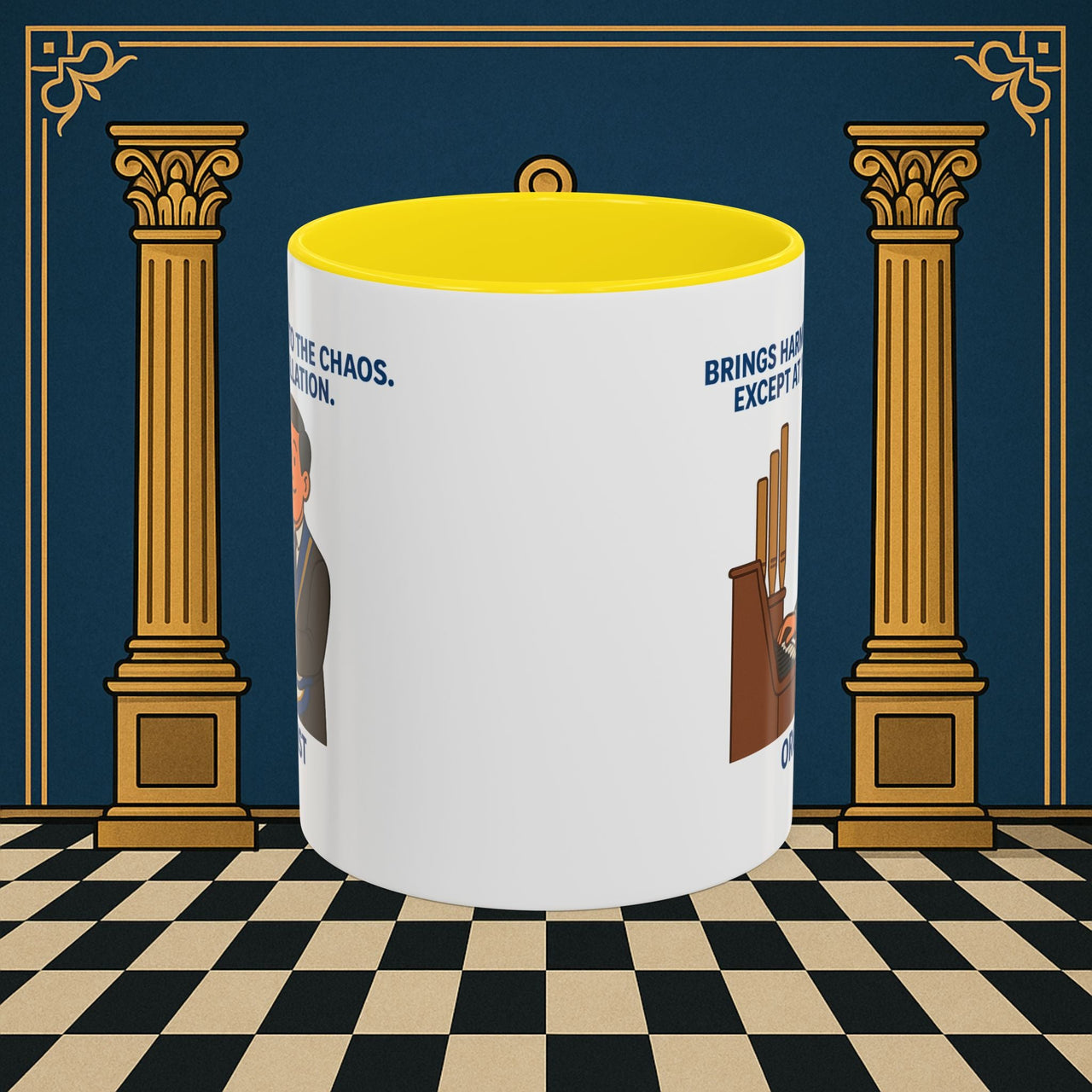 Masonic Mugs - Harmony Amid Chaos - Provincial Organist Printify