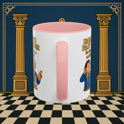 Masonic Mugs - Accent Coloured 11oz Mug - Masonic Wisdom Unveiled - Immediate Past Master Printify