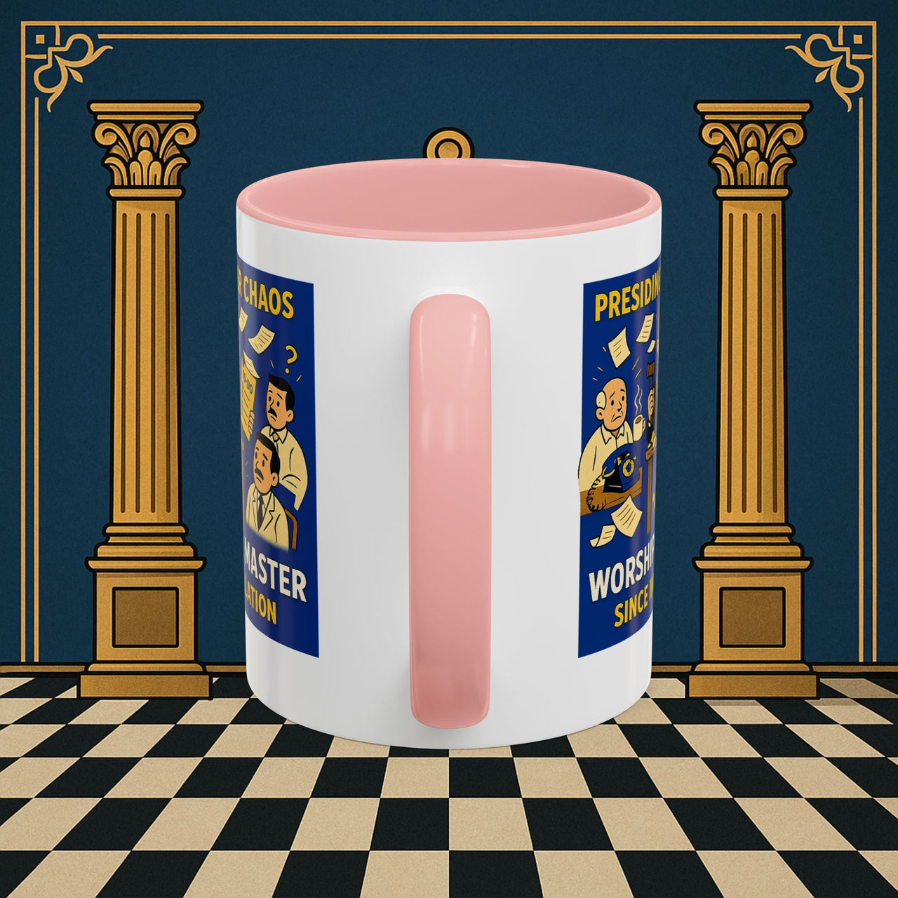 Masonic Mugs - Leadership Labyrinth - Worshipful Master Printify