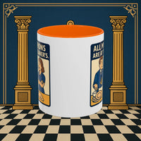 Masonic Mugs Ready to Go – All My Aprons Are at the Cleaner’s (Accent Coloured 11oz Mug) Printify
